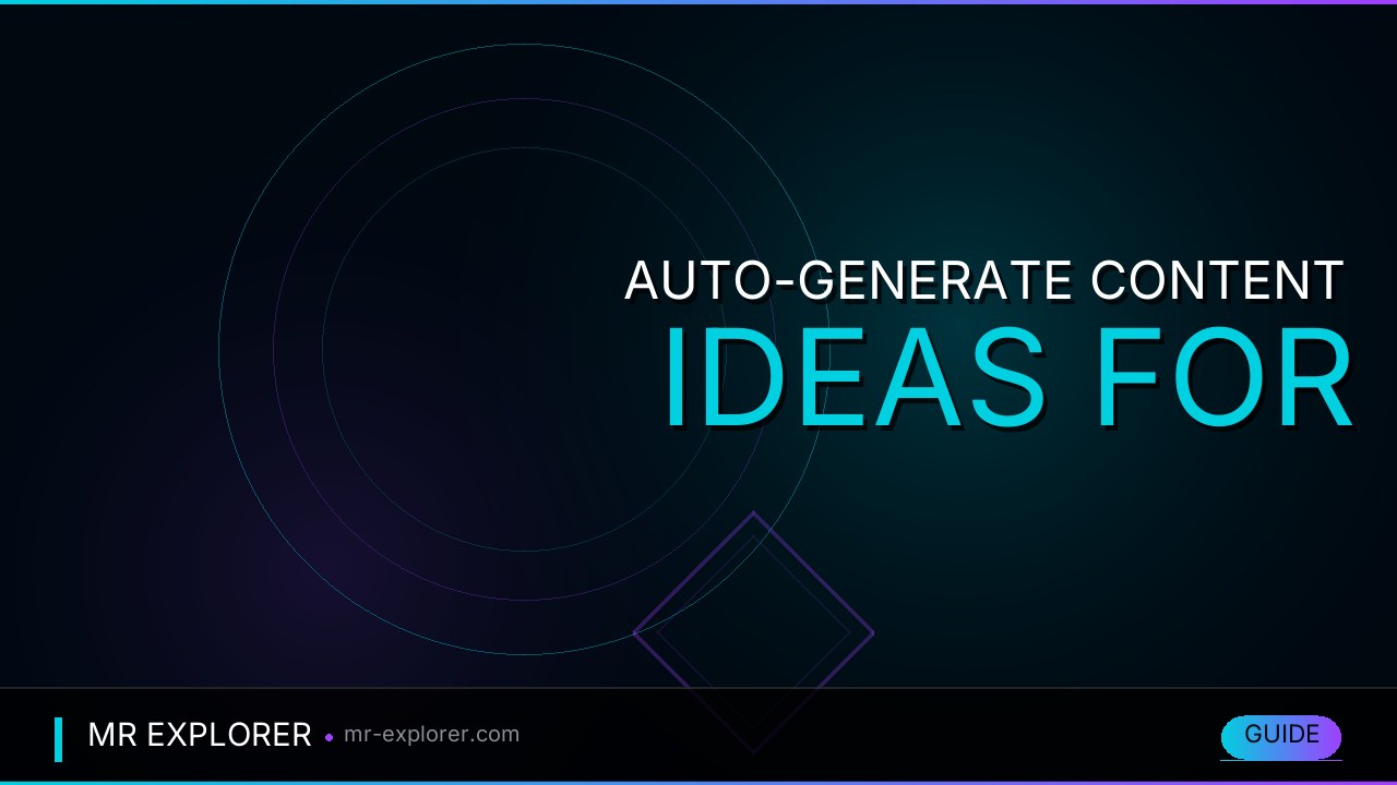 Auto-Generate Content Ideas for 30 Days: Create Social Media Calendars with AI
