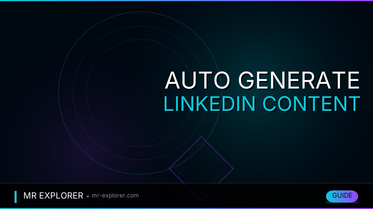 Auto Generate LinkedIn Content from Articles: AI Workflow Guide