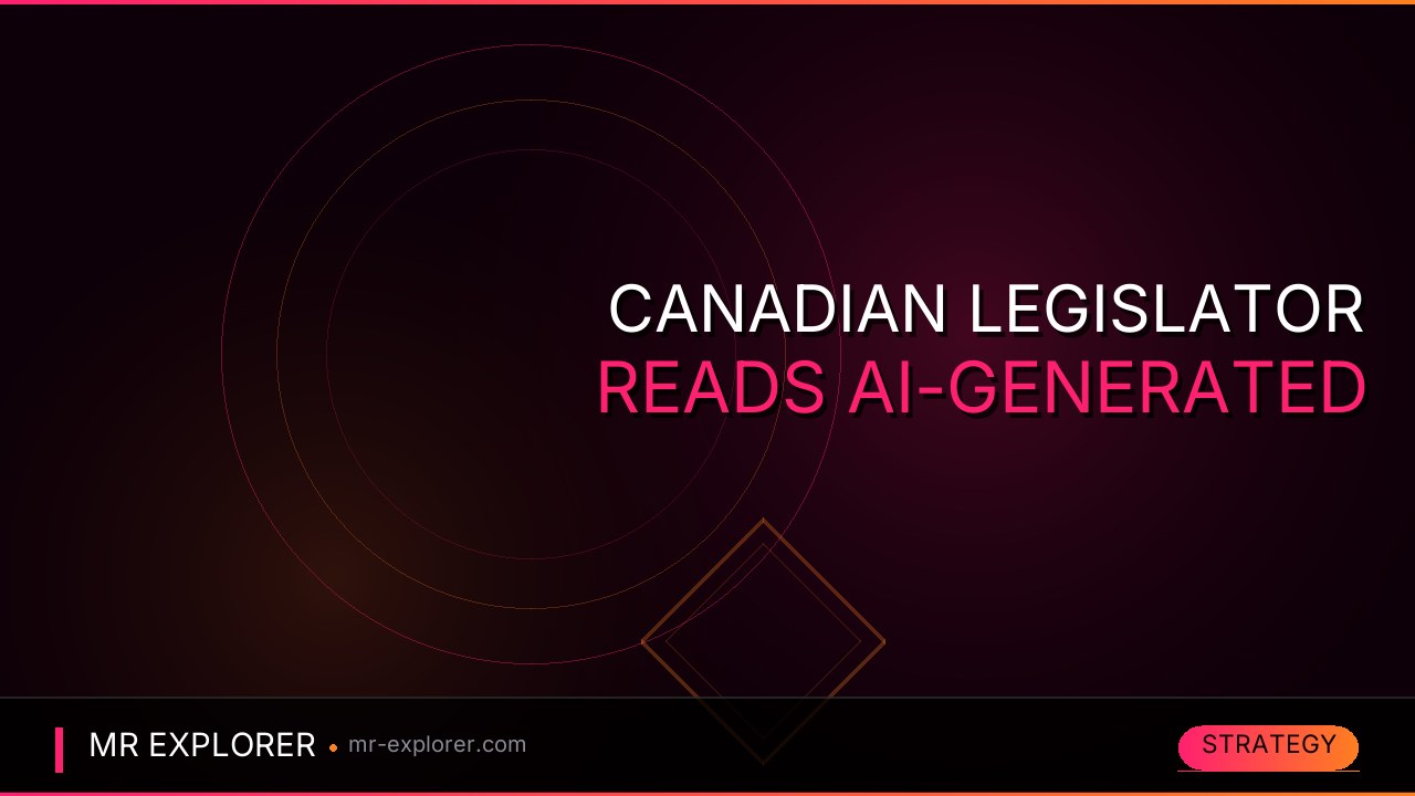 Canadian Legislator Reads AI-Generated Response in Parliament